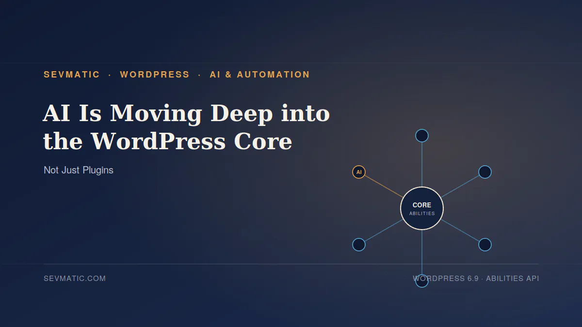 AI Is Moving Deep into the WordPress Core – Not Just Plugins