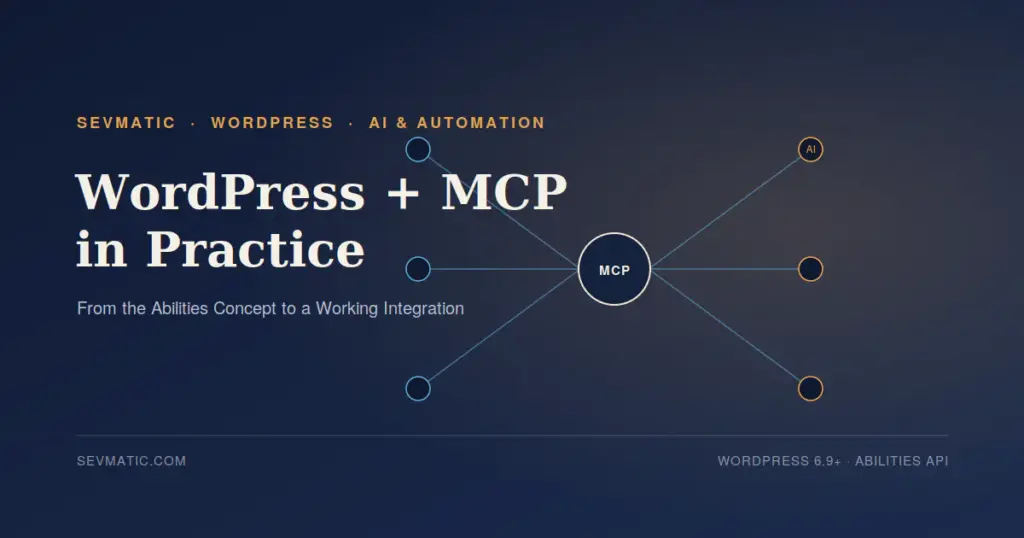 WordPress + MCP in Practice: From the Abilities Concept to a Working Integration