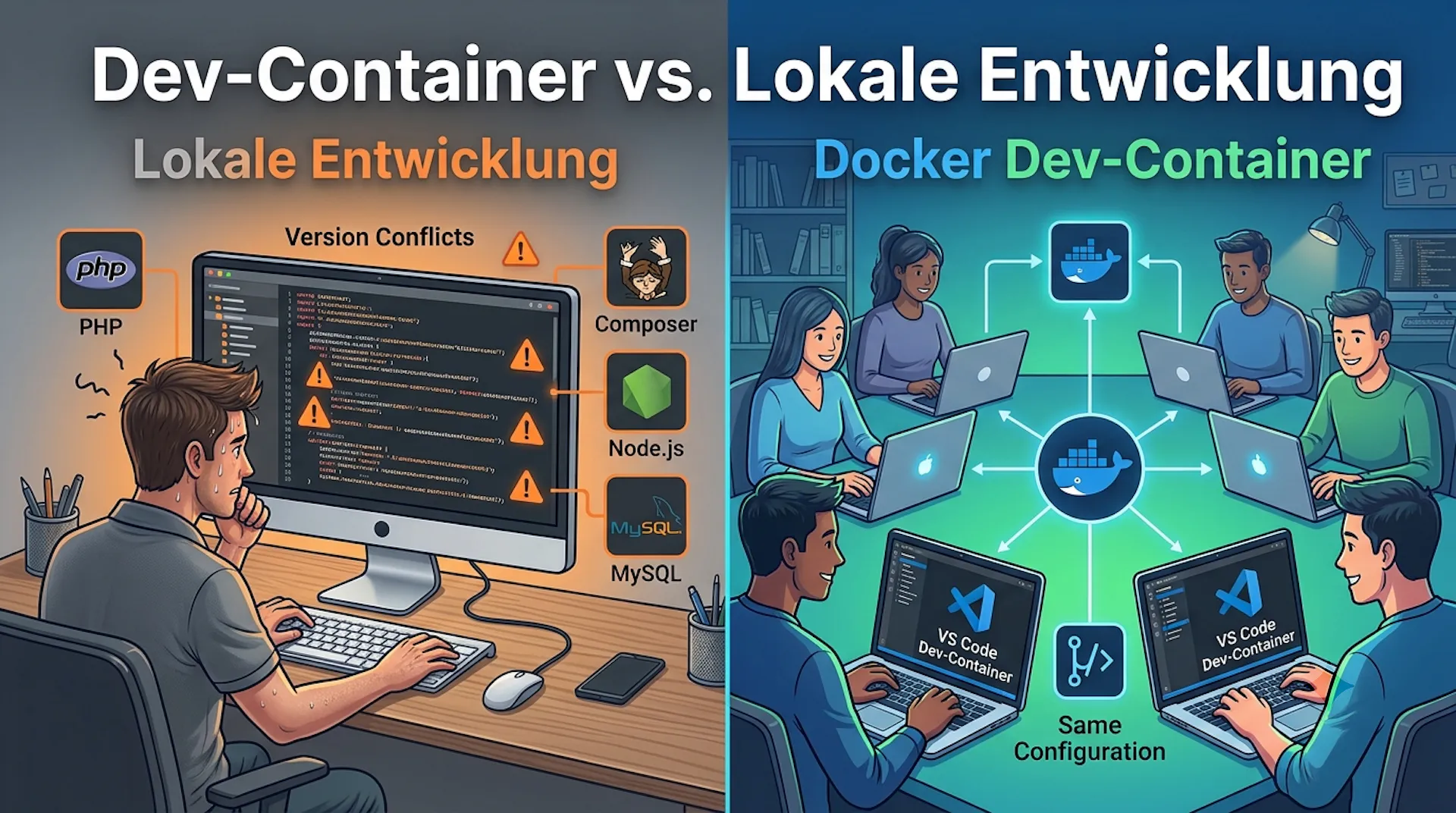 Dev-Container vs. lokale Entwicklung – lohnt sich der Umstieg?